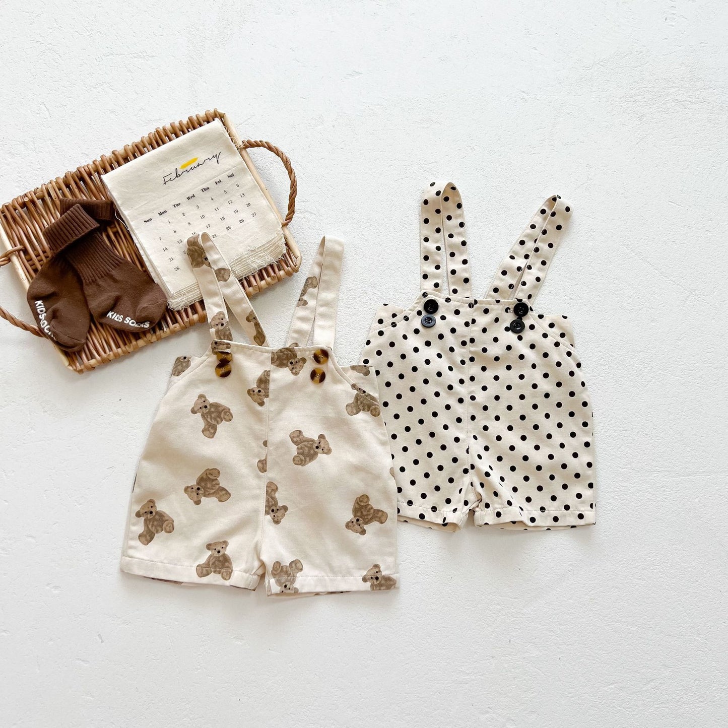 Baby's Canela's Bear and Dots Mono