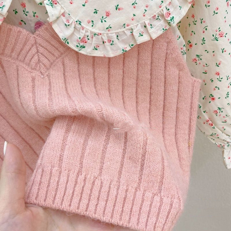 Baby's Canela's Roses Denim Skirt