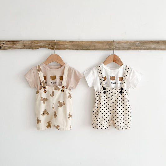 Baby's Canela's Bear and Dots Mono